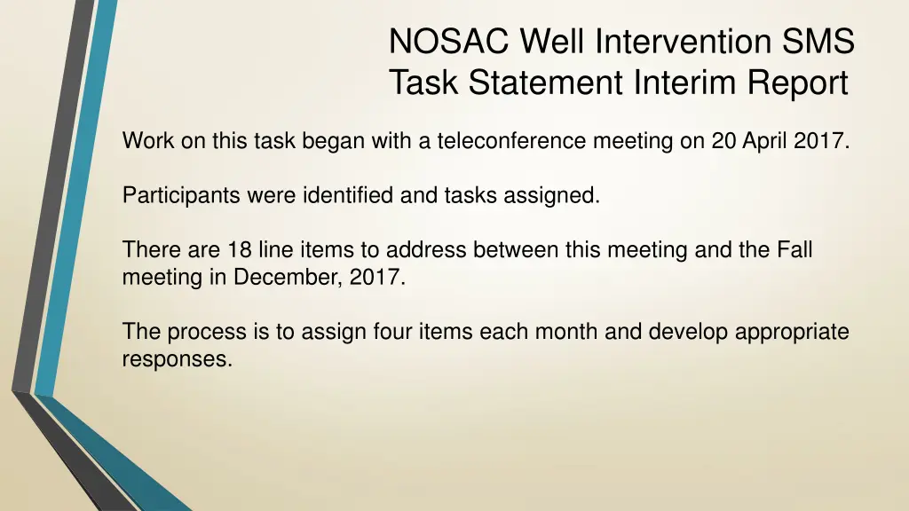 nosac well intervention sms task statement 1