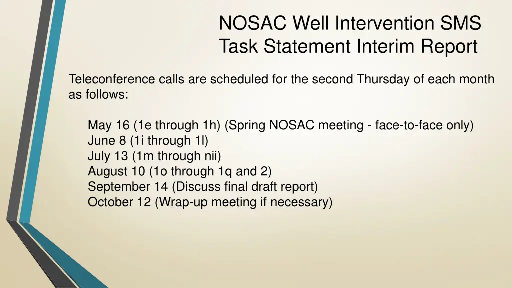 nosac well intervention sms task statement 2