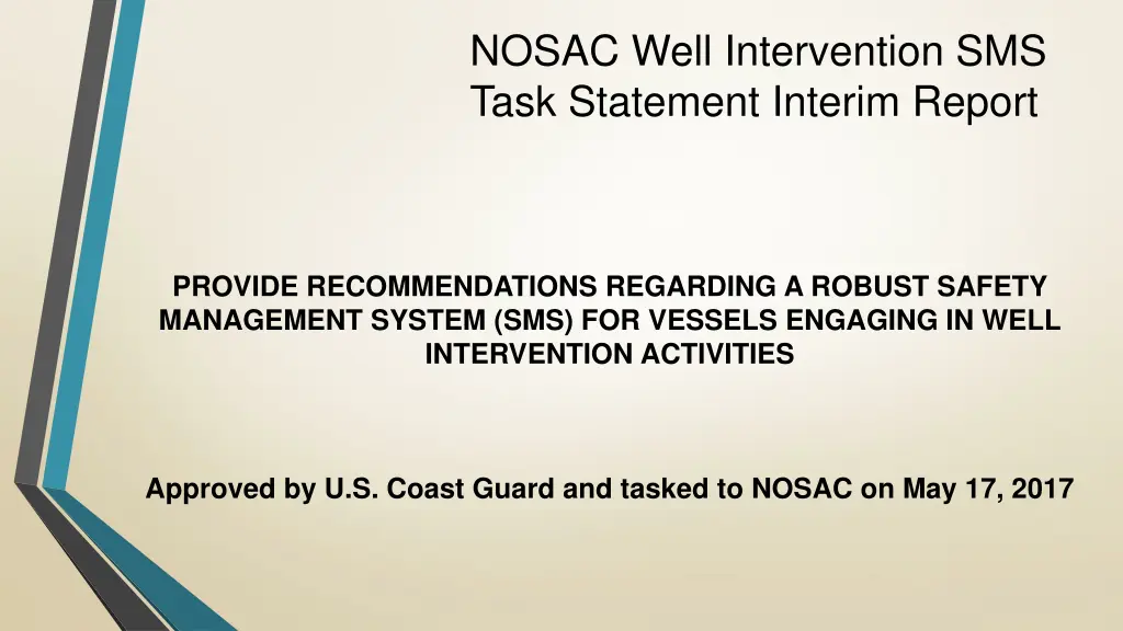 nosac well intervention sms task statement