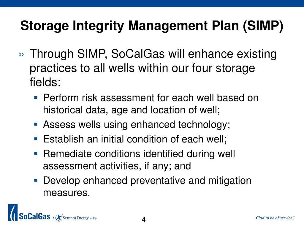 storage integrity management plan simp 1