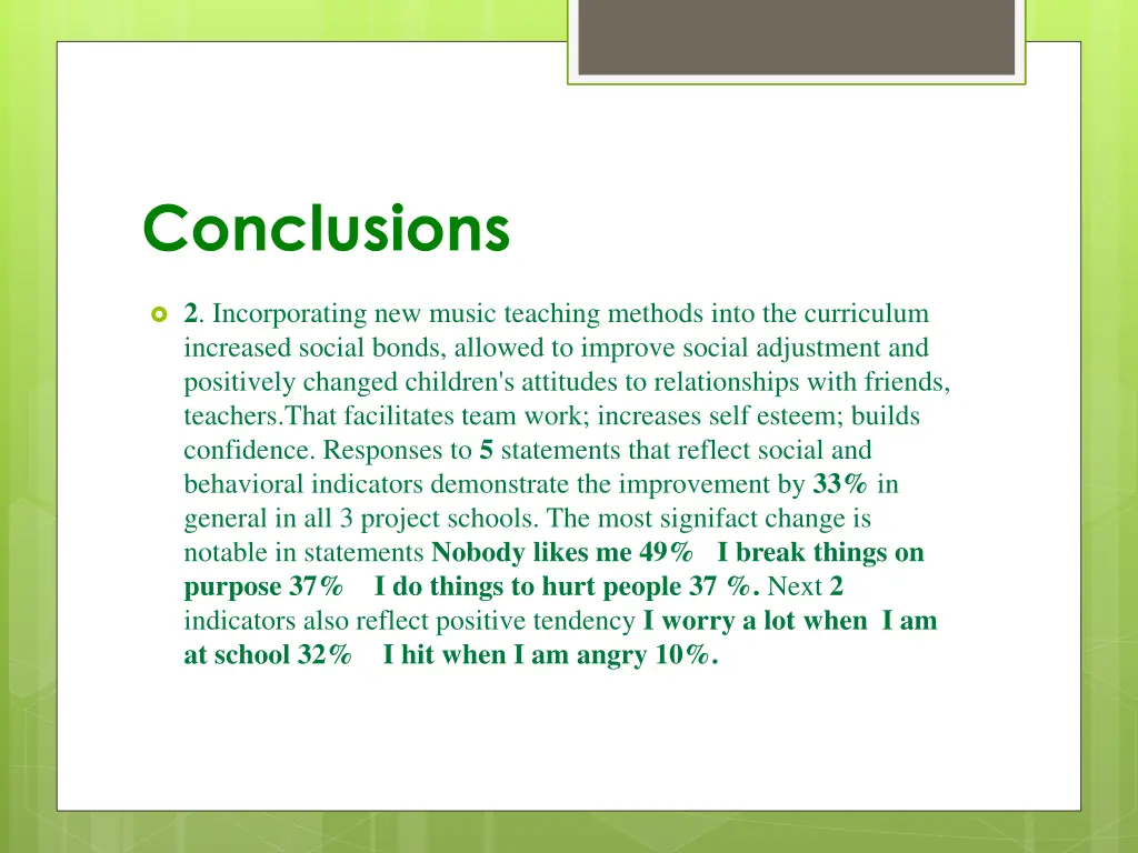 conclusions 1