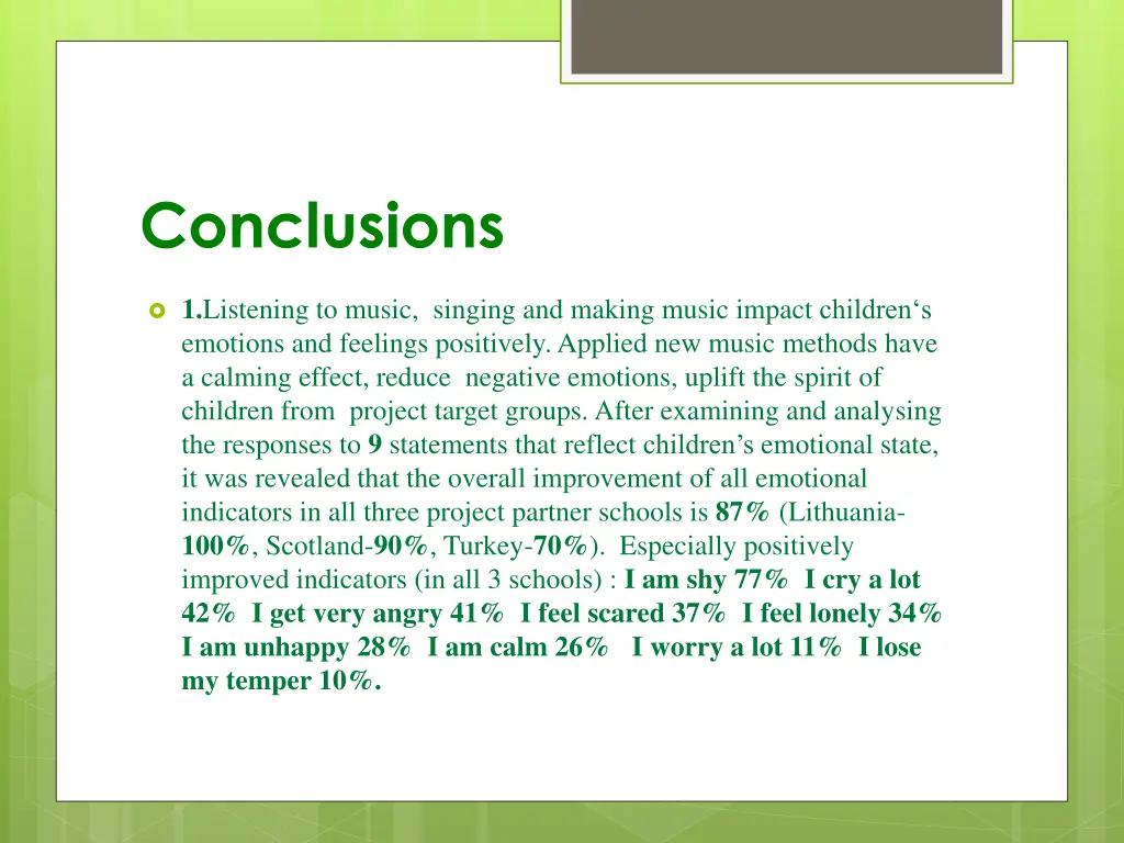 conclusions