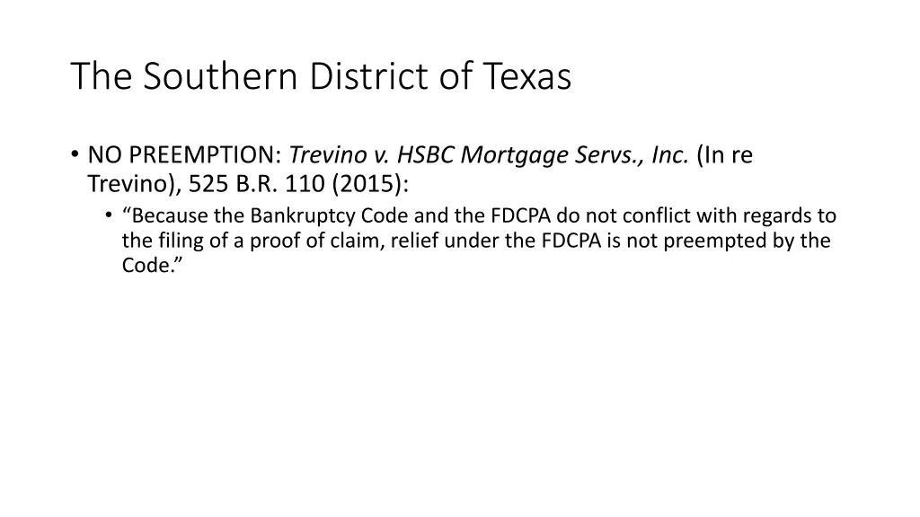 the southern district of texas