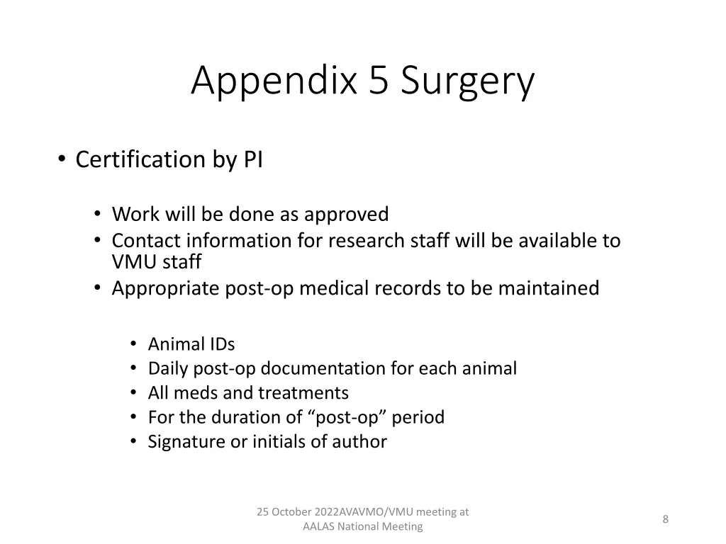 appendix 5 surgery