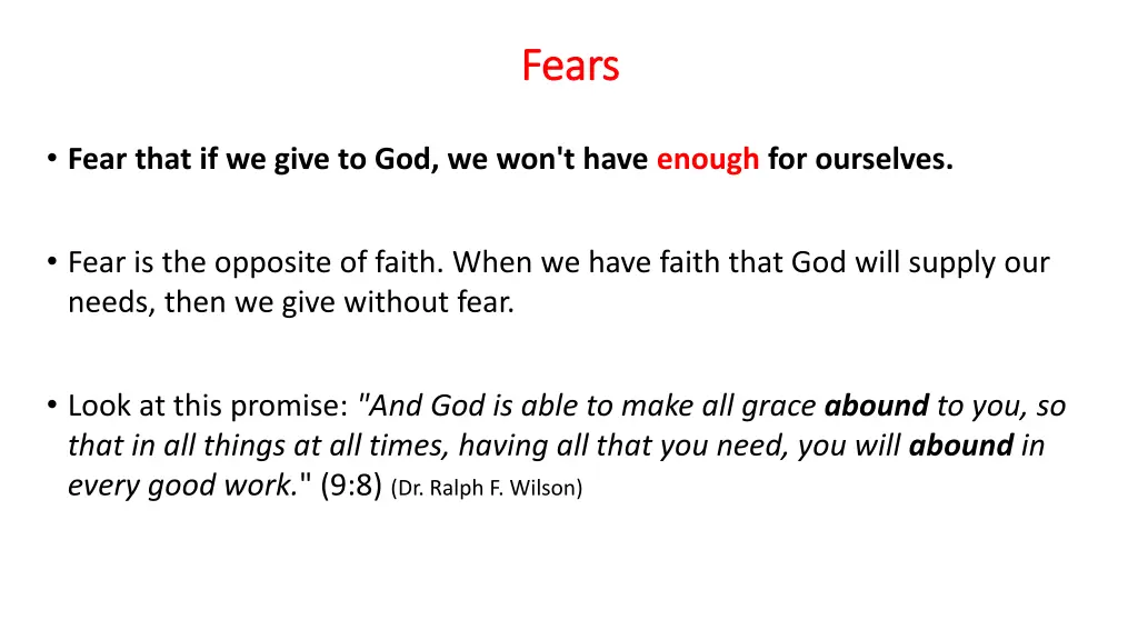 fears fears