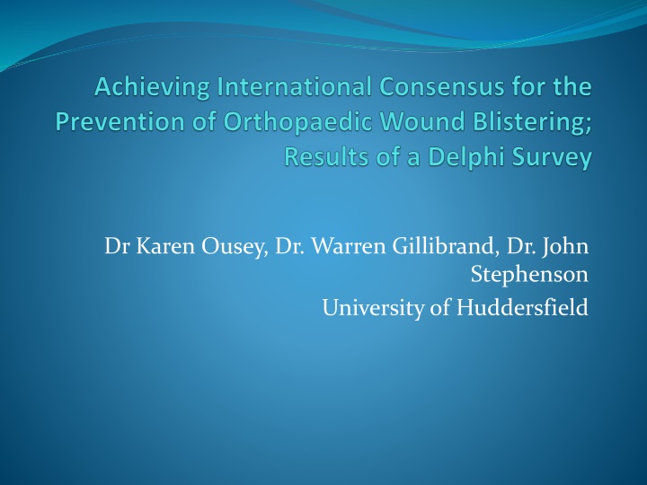 dr karen ousey dr warren gillibrand dr john