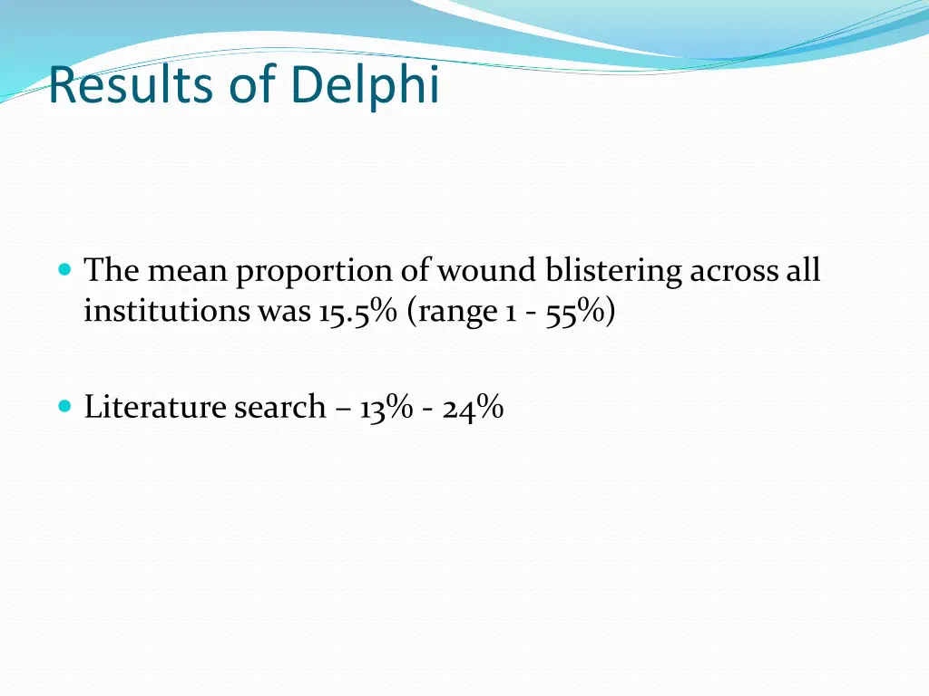 results of delphi