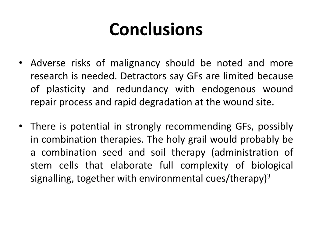conclusions 1