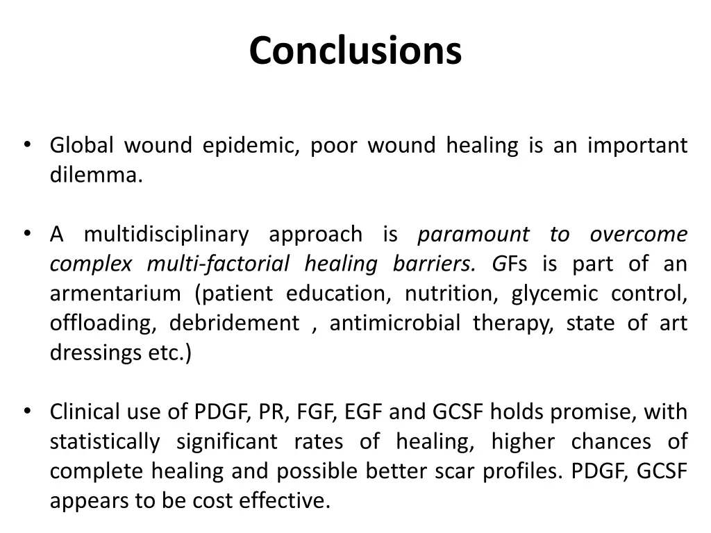 conclusions
