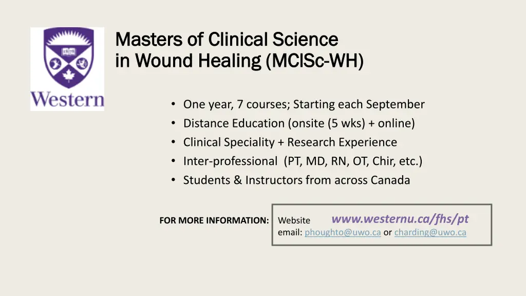 masters of clinical science masters of clinical