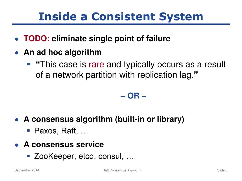 inside a consistent system