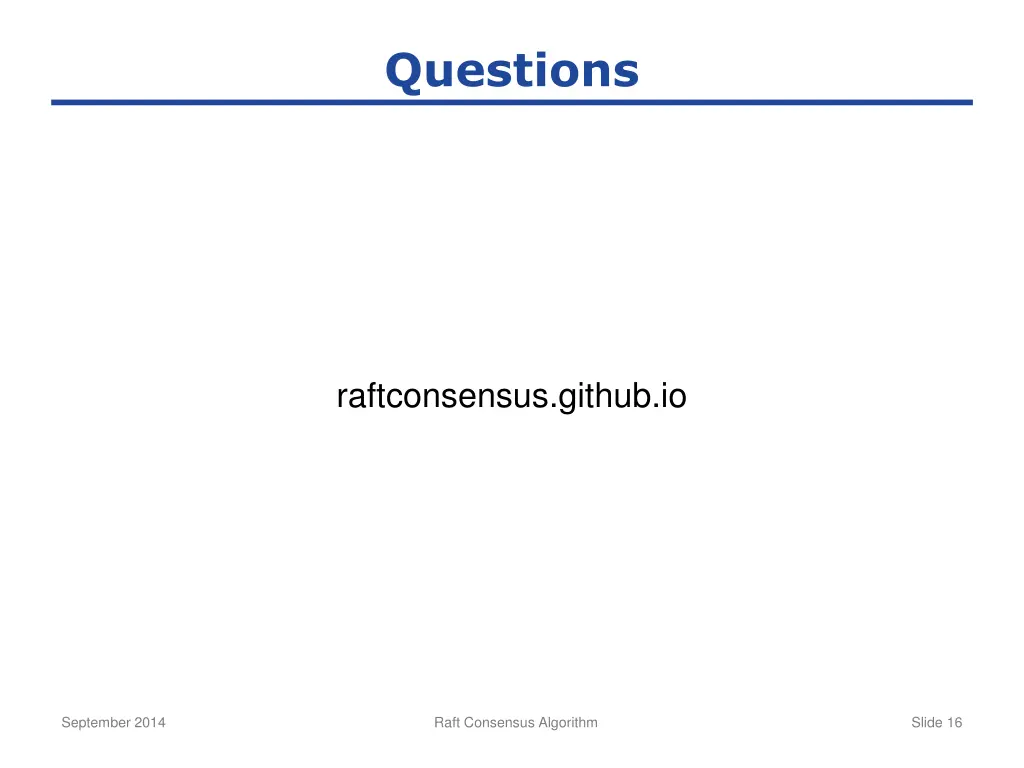 questions