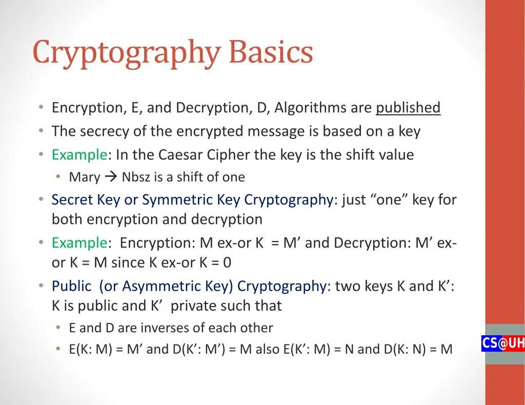 cryptography basics