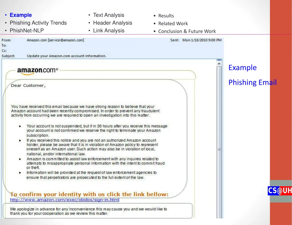 example phishing activity trends phishnet nlp