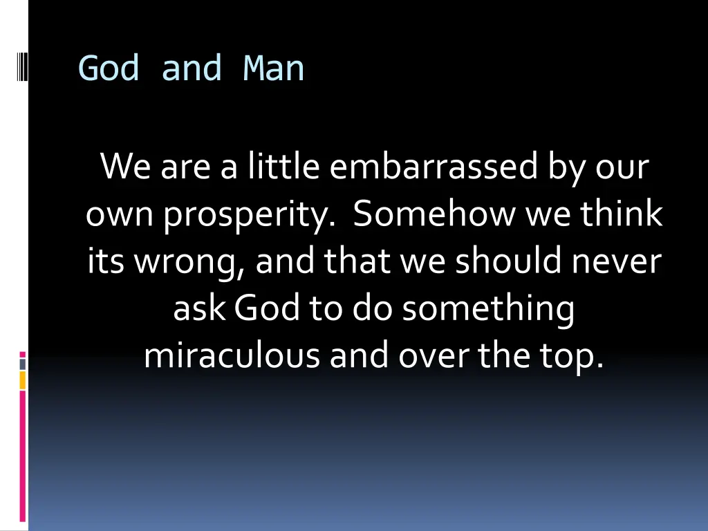 god and man