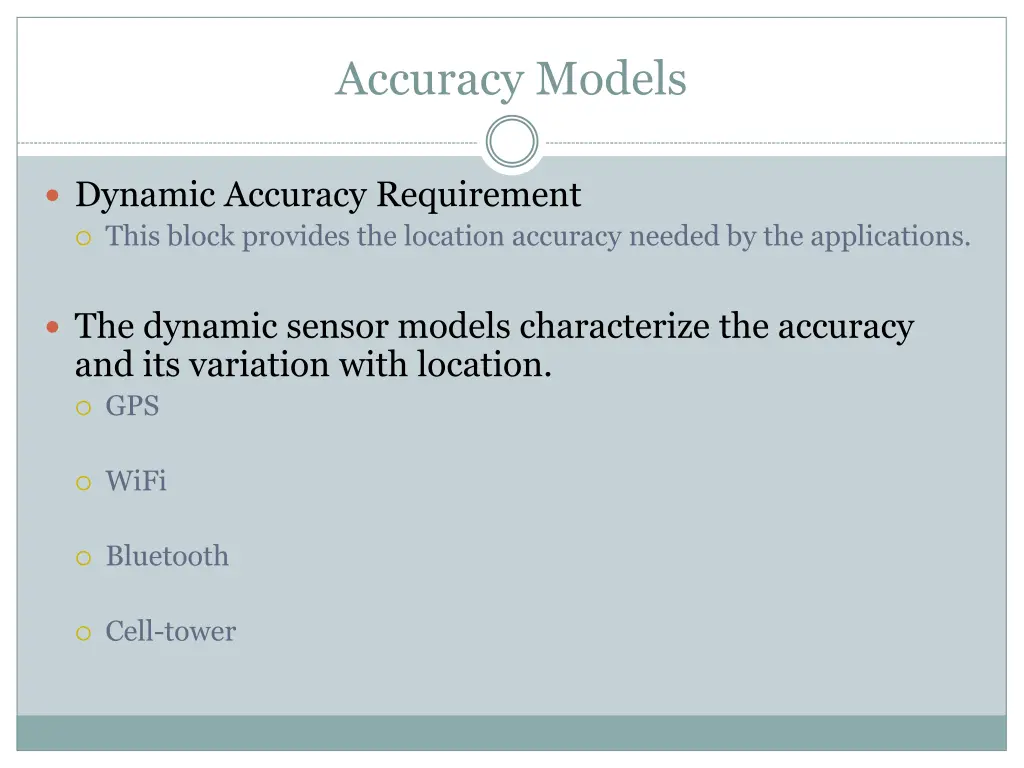 accuracy models