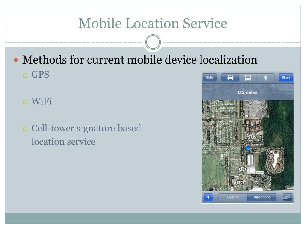 mobile location service