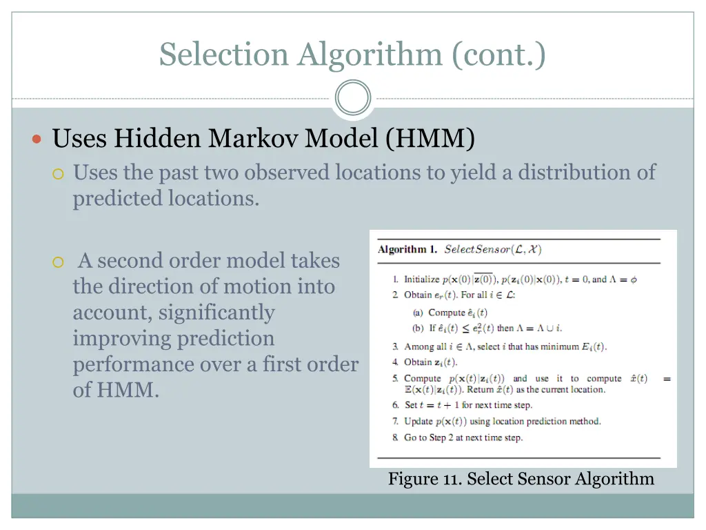 selection algorithm cont