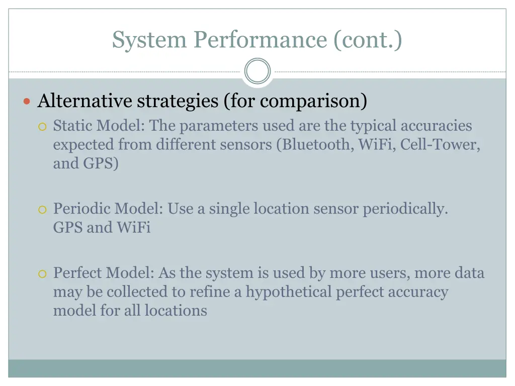 system performance cont