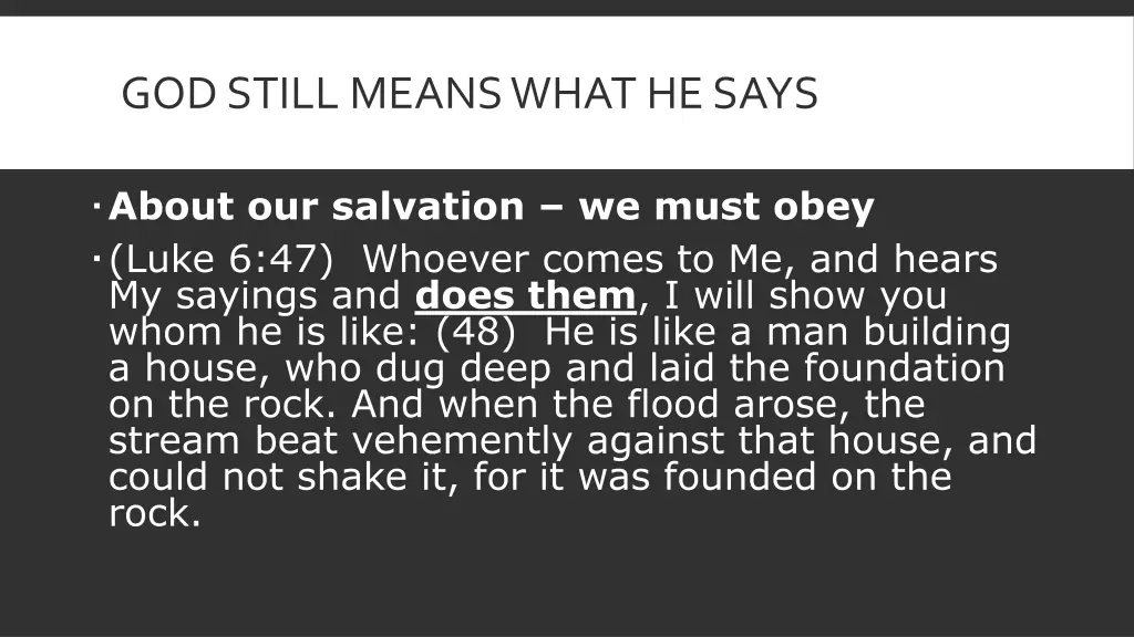 god still means what he says 6