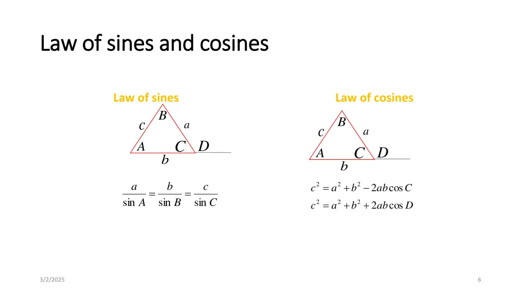 law of law of sines