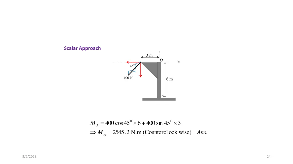 scalar approach