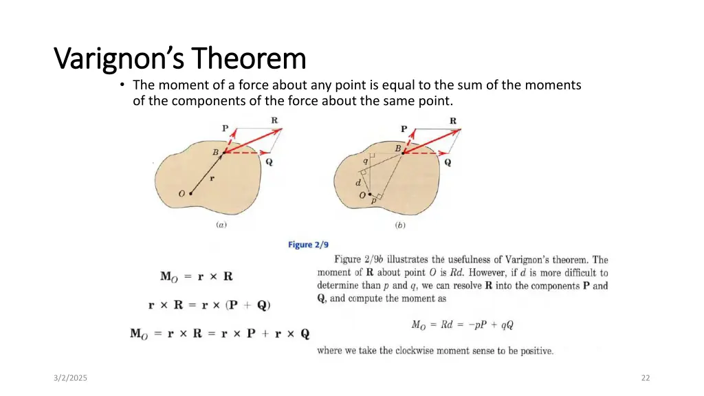 varignon varignon s s theorem the moment