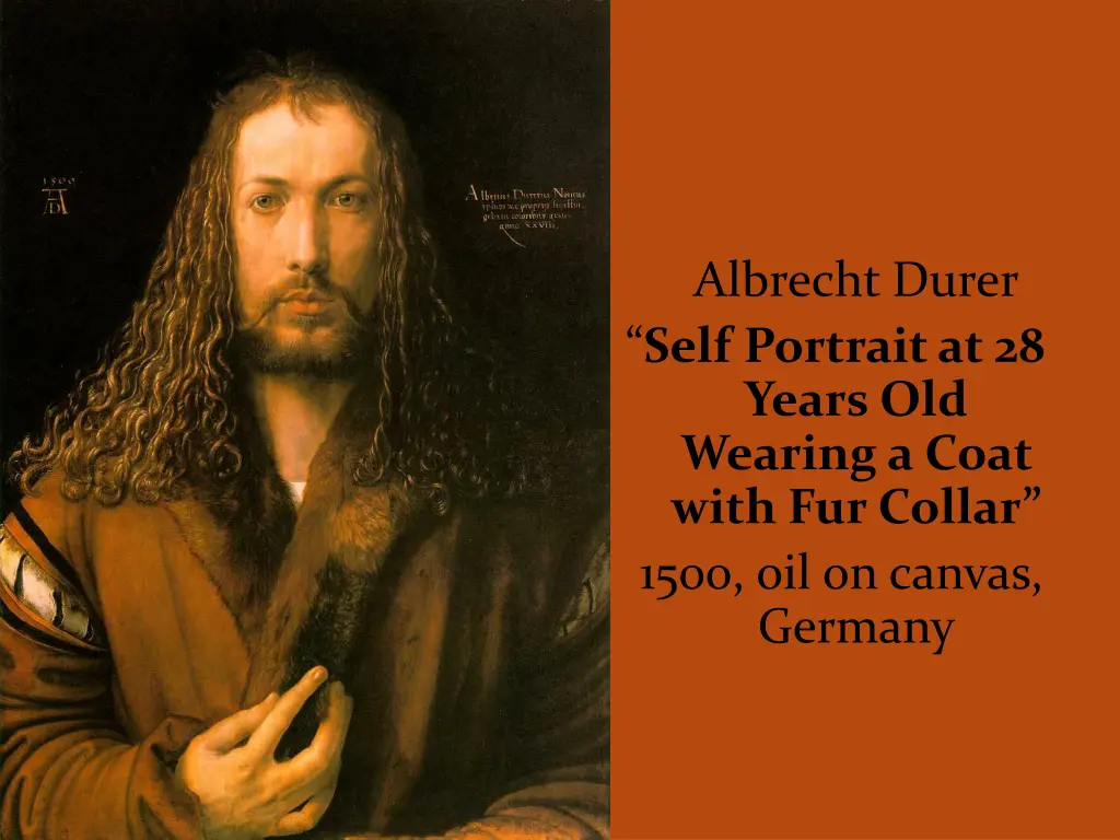 albrecht durer self portrait at 28 years