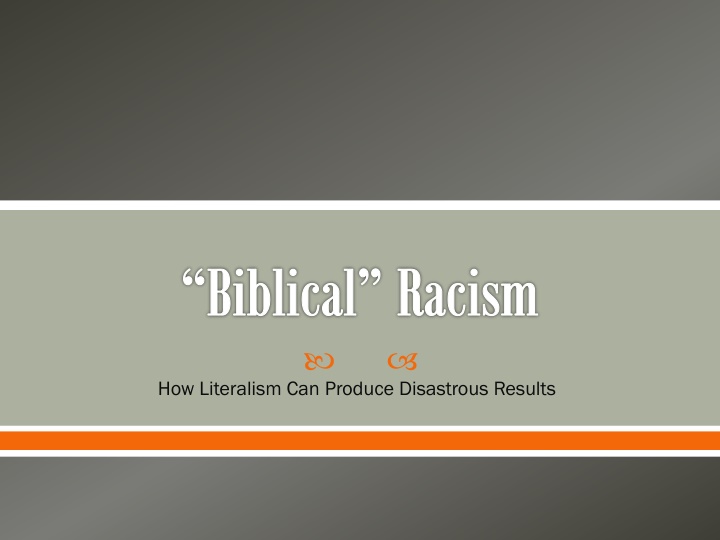 biblical racism