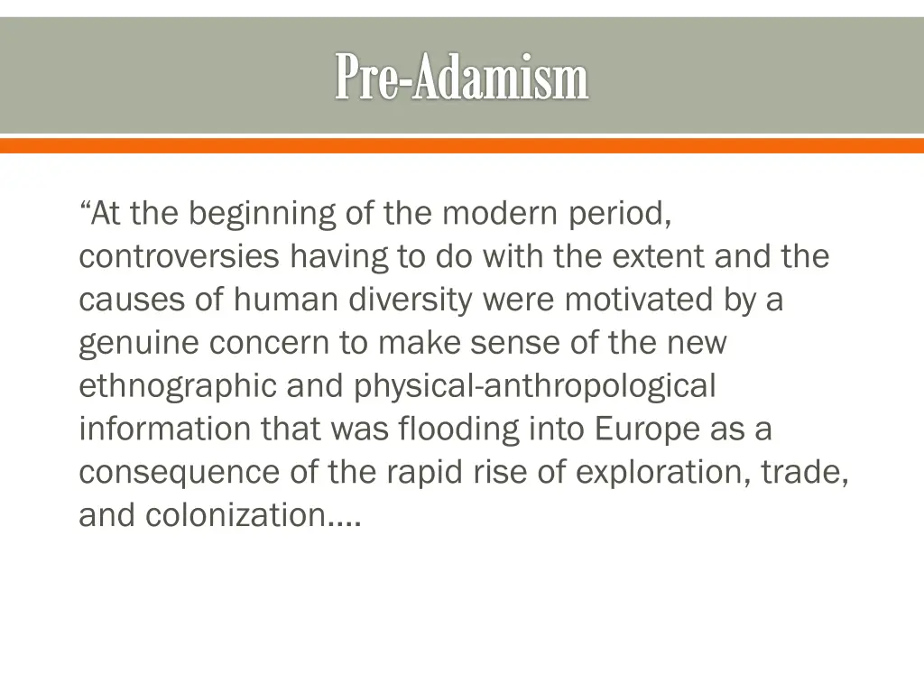 pre adamism
