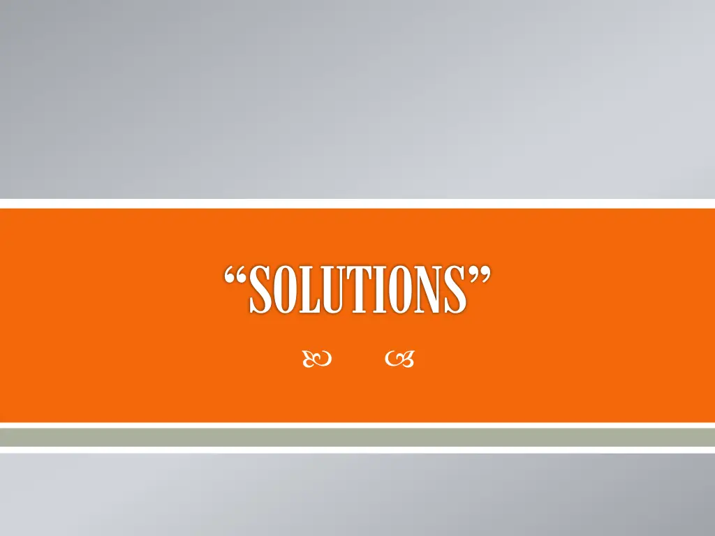 solutions