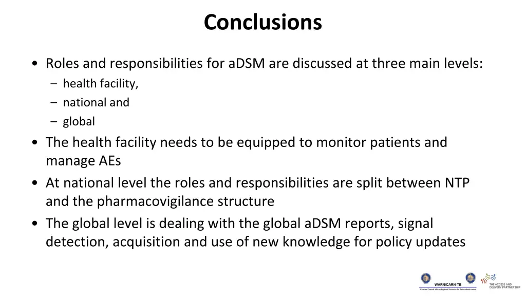 conclusions