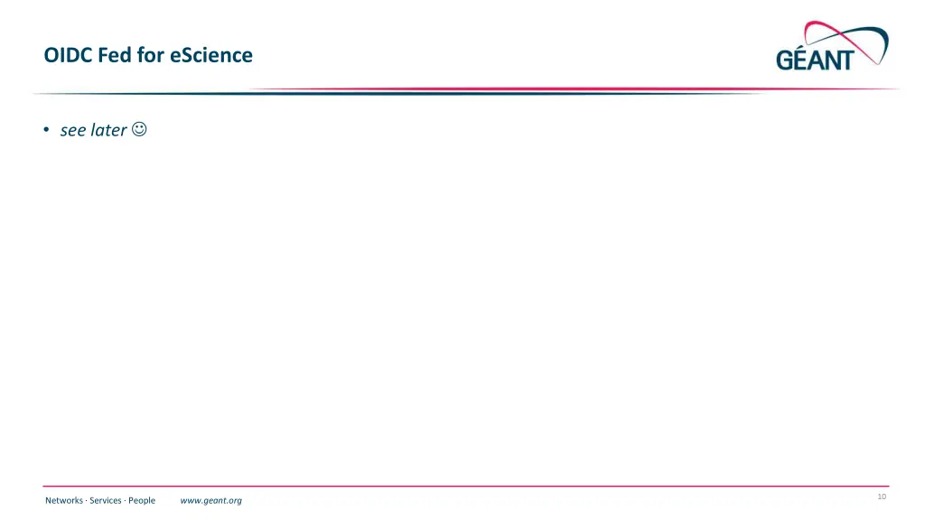 oidc fed for escience