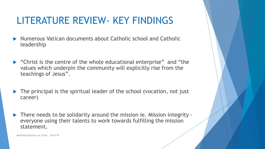 literature review key findings