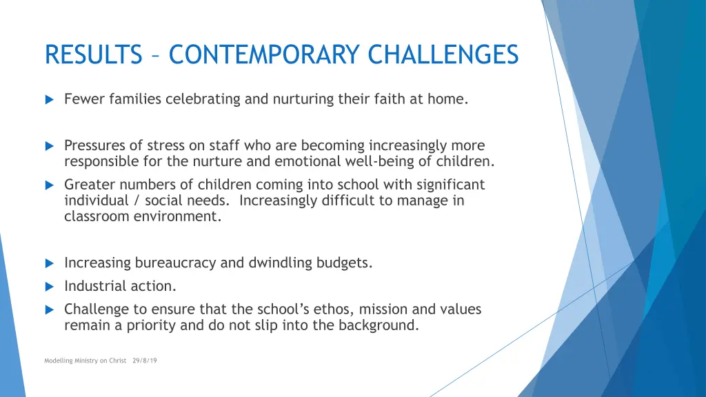 results contemporary challenges