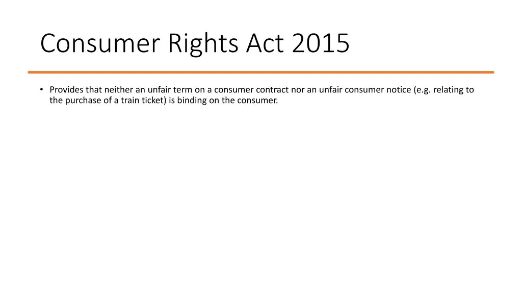consumer rights act 2015