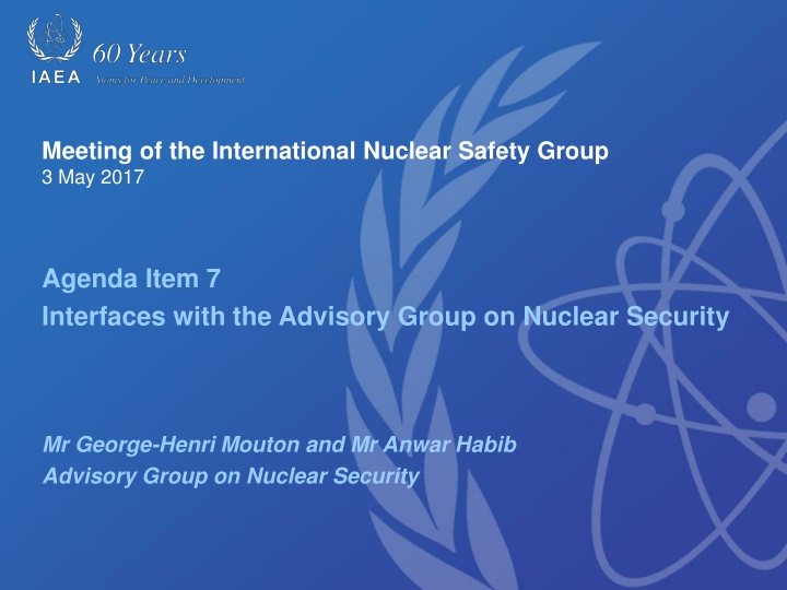 meeting of the international nuclear safety group