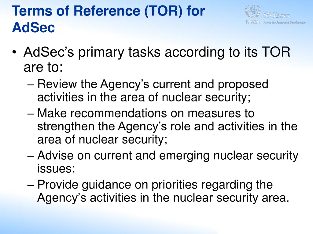 terms of reference tor for adsec