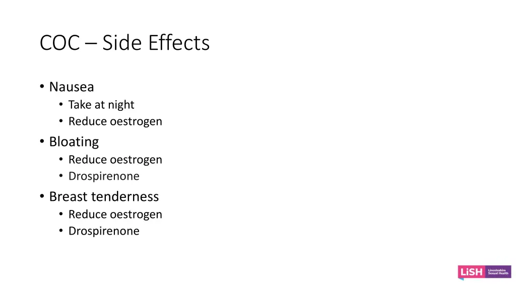 coc side effects 2