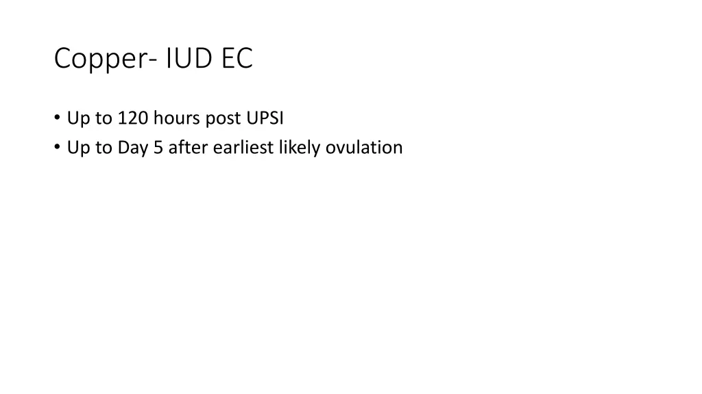 copper iud ec
