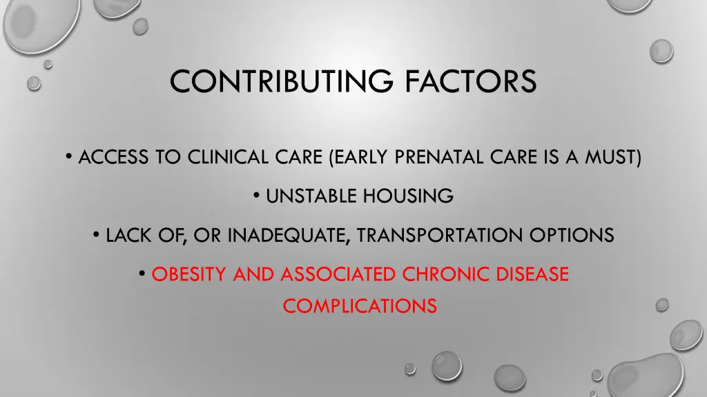contributing factors 1