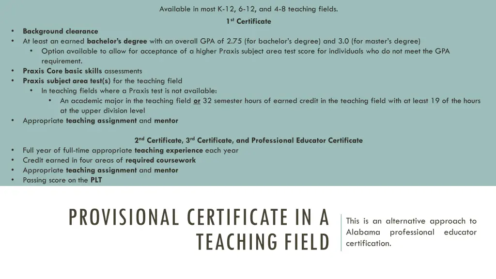 available in most k 12 6 12 and 4 8 teaching 1