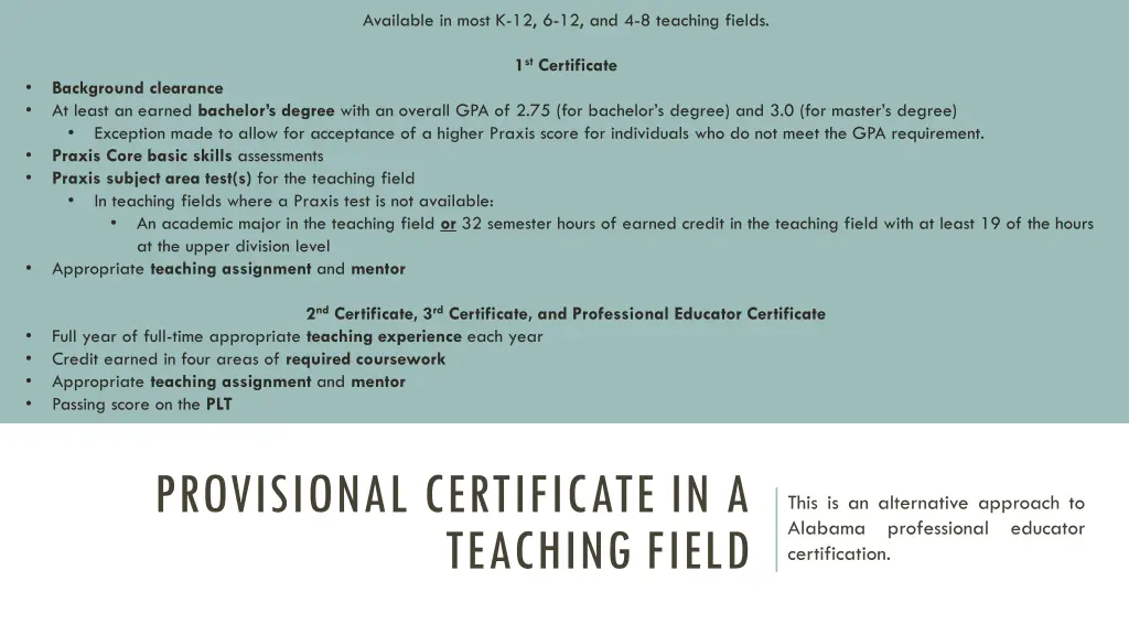 available in most k 12 6 12 and 4 8 teaching