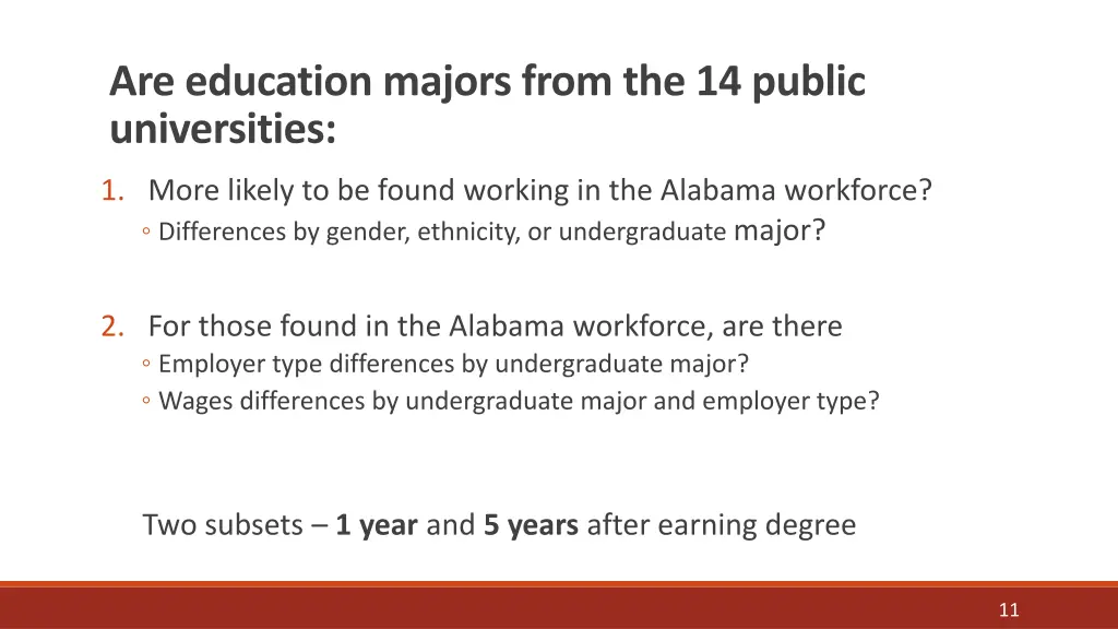 are education majors from the 14 public