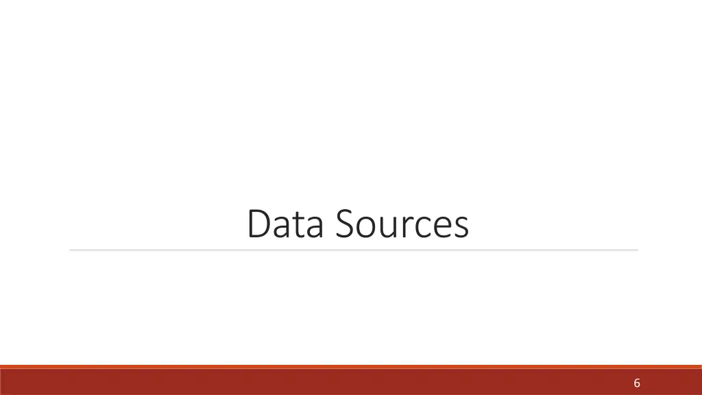 data sources