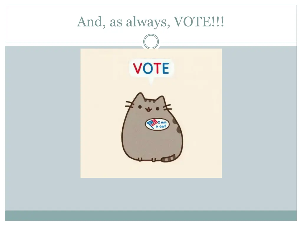 and as always vote