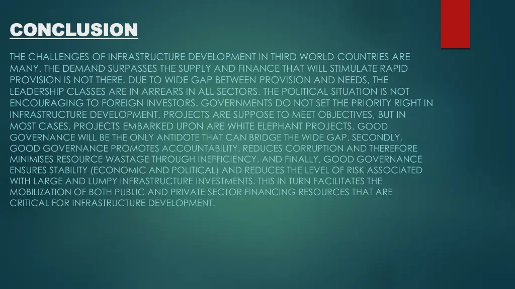 conclusion conclusion
