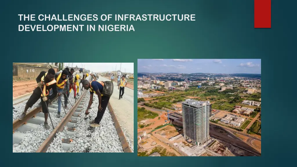 the challenges of infrastructure development 1