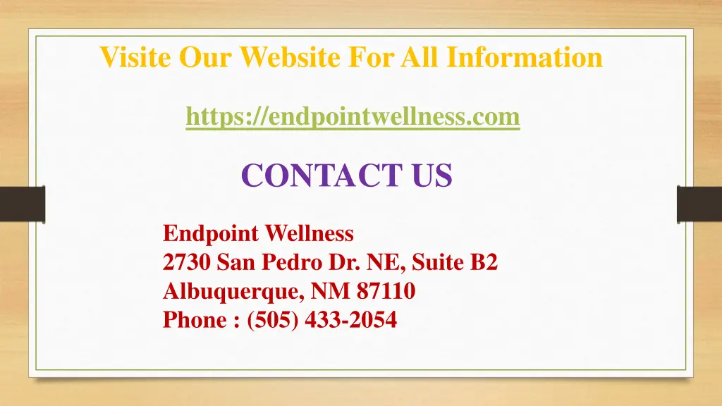 visite our website for all information