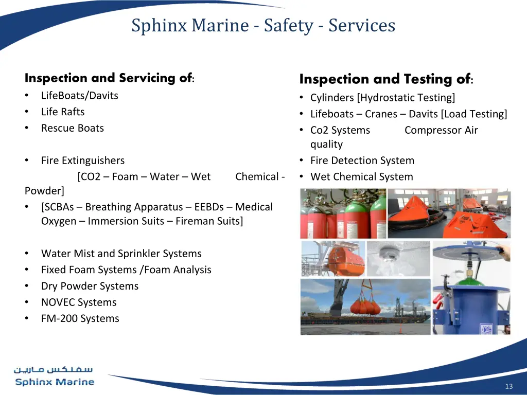 sphinx marine safety services